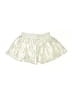 Truly Me Metallic Ivory Shorts Size 4 - photo 2