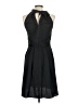 Ann Taylor LOFT 100% Polyester Solid Black Cocktail Dress Size 8 - photo 2