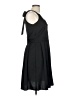 Ann Taylor LOFT 100% Polyester Solid Black Cocktail Dress Size 8 - photo 4