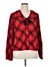 Old Navy 100% Rayon Red Long Sleeve Blouse Size XL - photo 1