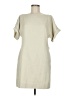 VERTIGO Solid Ivory Casual Dress Size M - photo 1
