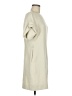 VERTIGO Solid Ivory Casual Dress Size M - photo 4