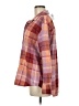 Old Navy 100% Cotton Plaid Orange Long Sleeve Button-Down Shirt Size M - photo 5