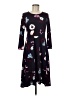 Ann Taylor Print Black Casual Dress Size 6 - photo 1