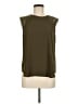 J.Crew 100% Polyester Green Sleeveless Blouse Size 8 - photo 1