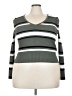 No Boundaries Stripes Green Pullover Sweater Size 3X - photo 1
