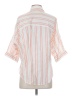 Madewell Stripes Orange White 3/4 Sleeve Button-Down Shirt Size XXS - photo 2