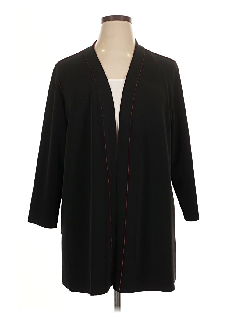 Pre-owned Susan Graver Kimono In Black