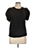 A.L.C. 100% Cotton Black Short Sleeve Top Size L - photo 1