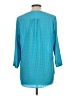 Kaari Blue Teal 3/4 Sleeve Blouse Size L - photo 2