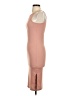 Pink Lily Solid Tan Casual Dress Size XS - photo 5