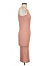 Pink Lily Solid Tan Casual Dress Size XS - photo 4