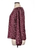 Lush 100% Polyester Burgundy Long Sleeve Blouse Size XL - photo 5