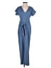 Express Solid Blue Jumpsuit Size XS - photo 1