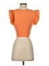 Zara Orange Short Sleeve Top Size S - photo 2
