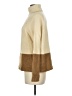Vince. Color Block Tan Cardigan Size M - photo 5