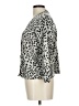 City Silk Animal Print Gray Cardigan Size L - photo 5