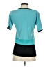 misook Color Block Teal Short Sleeve Top Size XS - photo 2