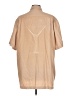 Basix Tan Short Sleeve Button-Down Shirt Size L - photo 2