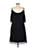 ABS Collection Solid Black Casual Dress Size L - photo 2