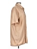 Basix Tan Short Sleeve Button-Down Shirt Size L - photo 4