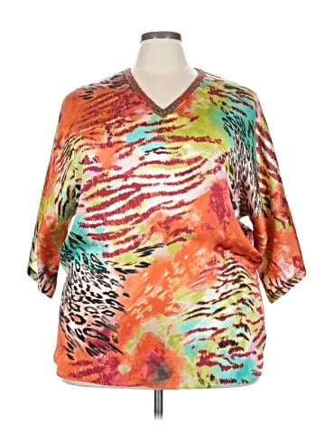Dana Buchman Short Sleeve Blouse (view 1)