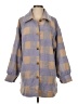 More To Come 100% Polyester Checkered-gingham Gray Coat Size S - photo 1