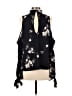 Guess Floral Black Long Sleeve Blouse Size S - photo 2