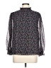 1.State 100% Polyester Black Long Sleeve Blouse Size L - photo 1