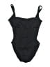 Merona Solid Black One Piece Swimsuit Size M - photo 1