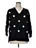 Catherine Malandrino Polka Dots Black Pullover Sweater Size 1X - photo 1
