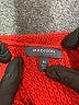 Madison 100% Acrylic Solid Red Turtleneck Sweater Size M - photo 4