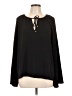 MICHAEL Michael Kors 100% Polyester Black Long Sleeve Blouse Size L - photo 1