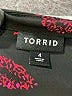 Torrid 100% Polyester Print Black 3/4 Sleeve Blouse Size 4X Plus (4) - photo 4