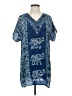 Tolani 100% Silk Blue Short Sleeve Silk Top Size XS - photo 1