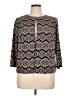Jessica Howard Brown 3/4 Sleeve Blouse Size 16W - photo 1