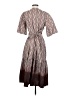 St.ROCHE Paisley Brown Casual Dress Size XS (estimated) - photo 2