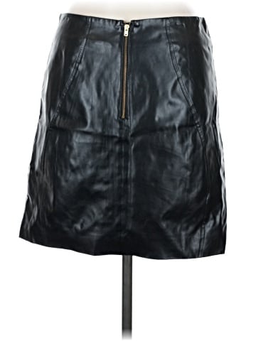 Topshop Faux Leather Skirt (view 2)