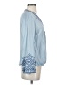 Abbeline 100% Rayon Blue Long Sleeve Blouse Size S - photo 4