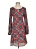 Paper Crown 100% Polyester Paisley Red Casual Dress Size XS - photo 1