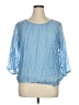 grand & greene Blue 3/4 Sleeve Blouse Size XL - photo 1