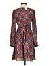 Paper Crown 100% Polyester Paisley Red Casual Dress Size XS - photo 2