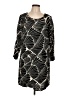 J.Crew Graphic Black Casual Dress Size 12 - photo 1