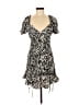 Sky To Moon 100% Polyester Animal Print Black Cocktail Dress Size M - photo 1