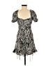 Sky To Moon 100% Polyester Animal Print Black Cocktail Dress Size M - photo 2