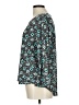 Elle Teal 3/4 Sleeve Blouse Size L - photo 5