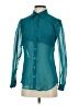 Candie's 100% Polyester Teal Long Sleeve Blouse Size XS - photo 1