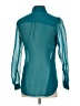 Candie's 100% Polyester Teal Long Sleeve Blouse Size XS - photo 2