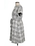 Assorted Brands Plaid Gray Casual Dress Size L - photo 5