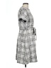 Assorted Brands Plaid Gray Casual Dress Size L - photo 4